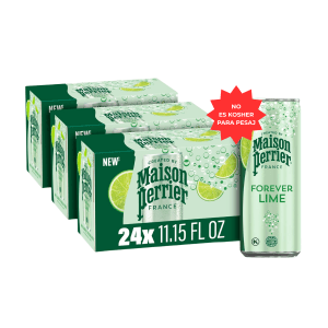 Maison Perrier Forever Lime Agua mineral con gas (24 Pack - 11.15 Oz)