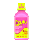 Pepto Bismol líquido para 5 síntomas (16 Oz)