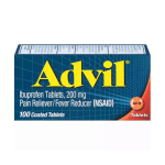 Advil Ibuprofeno  200 mg Para Aliviar el Dolor y La Fiebre, 100 Tabletas