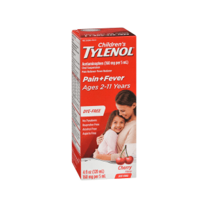 Children's Tylenol Dye-Free Pain + Fever Relief Liquid Acetaminophen Cherry (4 Oz)