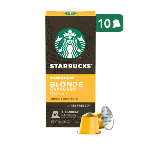 Starbucks Blonde Espresso Roast Cápsulas de Cafe (10 Pack - 1.86 Oz)