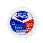 Platos Hondos Desechables Dine Away 12 oz 100 Unidades