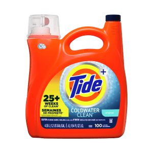Tide Original Cold Water Laundry Detergent 100 Cargas (2.54 Kg)