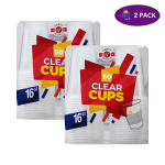 Party World Vasos Desechables Transparente  (16 Oz, 50 Ct.) 2 x $7.00