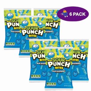 Sour Punch Bites - Chewy Blue Raspberry Candy 6 x $10.00