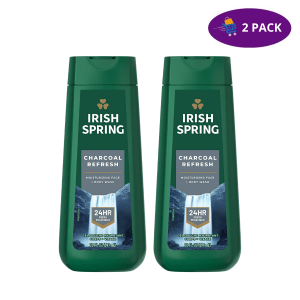 Irish Spring Charcoal Refresh Moisturizing Face + Body Wash (591ml)  2 x $12.00