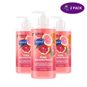 Suave Essentials Jabón Líquido para Manos Pink Grapefruit (13.5 Oz) 3 x 6.00