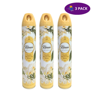 Renew Vanilla Wonderful Sense Air Freshener  (400 ml) 3 x $6.00