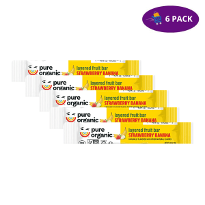 Pure Organic Layered Fruit Bars, Strawberry Banana (0.63 Oz) 6 x $6.00