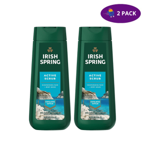 Irish Spring Active Scrub Moisturizing Face + Body Wash (591ml)  2 x $12.00