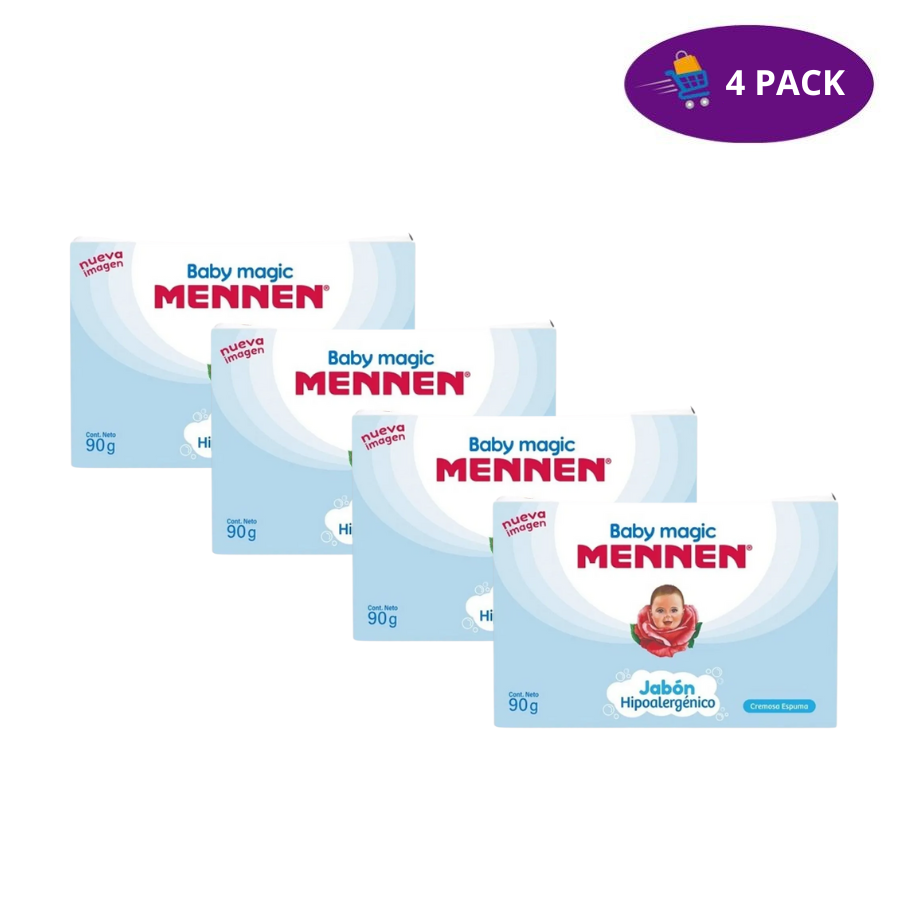 1 Jabón Mennen Baby Magic Hipoalergénico (90g) 4 x $5.60 - Imagen 1