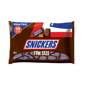 Snickers Fun Size Chocolate Candy (Pack 70- 42 Oz)