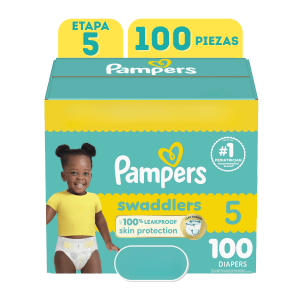 Pañales Pampers Swaddlers Active (27+ LB- 100 Piezas) Etapa 5