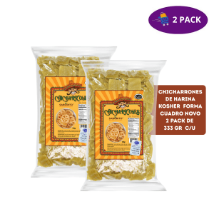 Saborito Chicharrones de Harina Kosher Forma Cuadro Novo (2 Pack - 333 Gr C/U) 2 x $7.00
