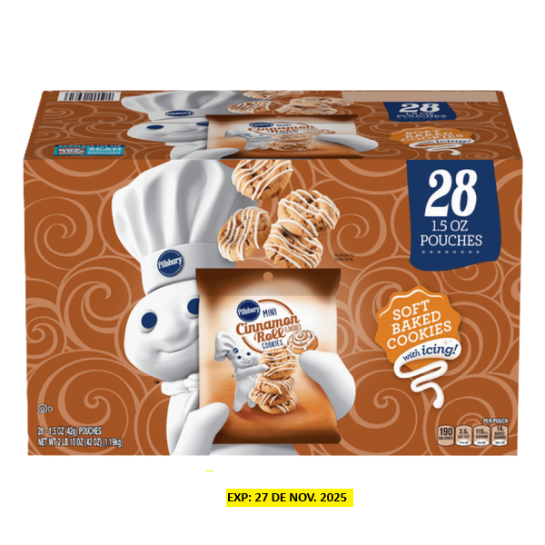 Pillsbury Pillsbury Soft Baked Mini Cinnamon Roll Cookies (28 - 1.5 Oz) - Imagen 1