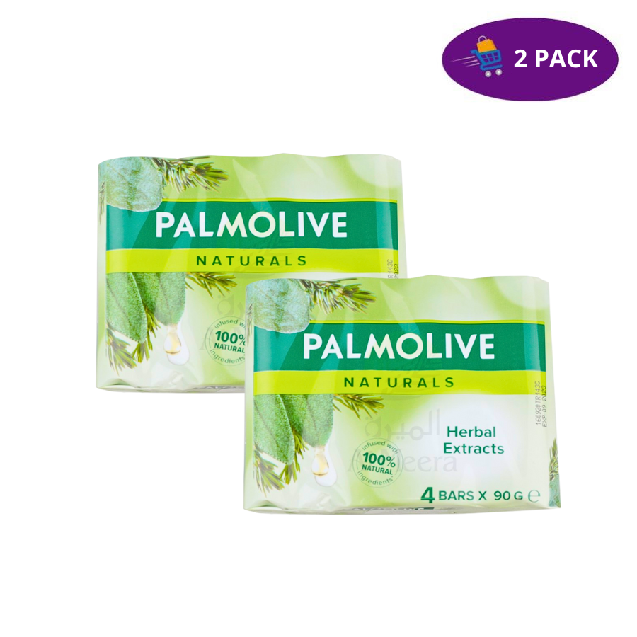 3 Palmolive Naturals Jabón Herbal Extracts (4 Barras De 90 Gr.) 2 x $6.00 - Imagen 1