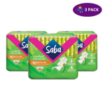 Saba Confort Manzanilla Con Alas Flujo Abundante ( 10 Ct., Regular) 3 x $4.50