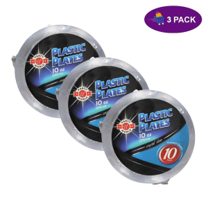 Party World Platos Bowl Transparentes (10 Oz, 10 Ct.) 3 x $5.25