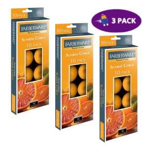 Velas Aromaticas Farberware Tealight Candle Sunrise Citrus(3 Pack) $4.00