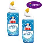 Duck Toilet Deep Action Gel Liquid Cleaner Marine 750ml (2 X $5.00)