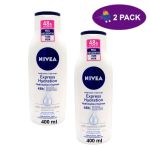 Crema Nivea Body Milk Express Hydration Normal Skin (400ml) 2 x $13.00