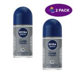 Nivea Desodorante Men Roll On Silver Protect (50ml) 2 x $6.00