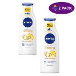 Crema Humectante Nivea body milk 400 ml. Q10 Plus vitamina C normal skin 2 x $15.00