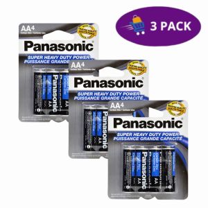 Baterias Panasonic AA4 (3 Pack) 3x4.50