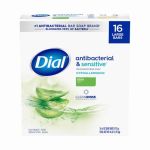 Jabón en barra Dial Antibacterial & Sensitive Aloe Scent (16 pack) $15.00