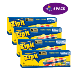Zip It Storage Bags Quart Double Zipper (25 Bolsas) 4x$5.00