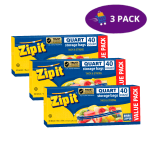 Zip It Storage Bags Mediano Double Zipper (40 Bolsas) 3x5.25