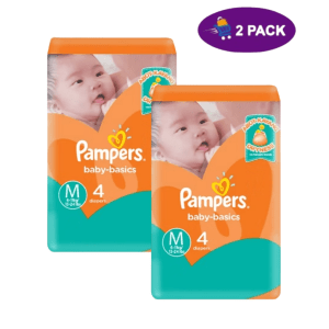 Pampers Baby Basics talla M (22piezas) 2x$10.00