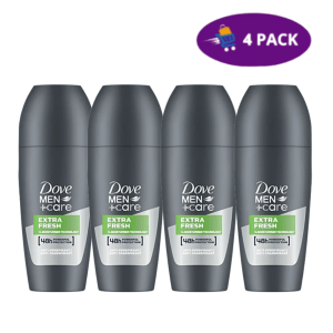 Dove Men+Care Extra Fresh Antiperspirant Deodorant Roll On (50ml)  4x $10.00