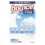 Hojas Para La Secadora Bounce free & Gentle Dryer (400 unidades) $18.00