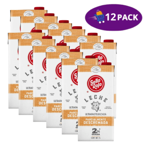 Leche Sello Rojo parcialmente descremada (1litro) 12X$36.00
