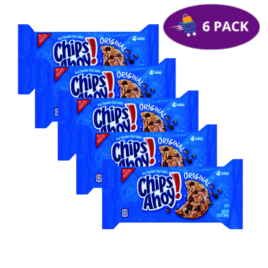 500 ml Nabisco CHIPS AHOY!, Original Real Chocolate Chip Cookies (1.55 Oz) 6x $5.00 - Imagen 1