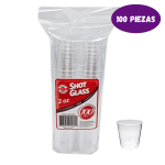 Party World Vasitos Transparente Shot Glass (2 Oz, 100 Ct.)