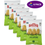 Boulder Canyon Classic Cut Potato Chips Jalapeno 6x $6.00