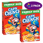 Cereal Cap'n Crunch Sweetened Corn & Oat Cereal (22.1 oz) 2x$10.00