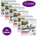 Servilletas Elegantes Vanity Fair Every Day Casual Napkins (110 Ct) 6X20.00