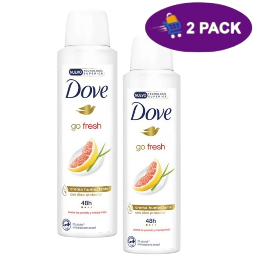 2735 Dove Deodorant Spray Go Fresh Aroma De Pomelo Y Hierba Limón (250 Ml) 2 x $9.00 - Imagen 1