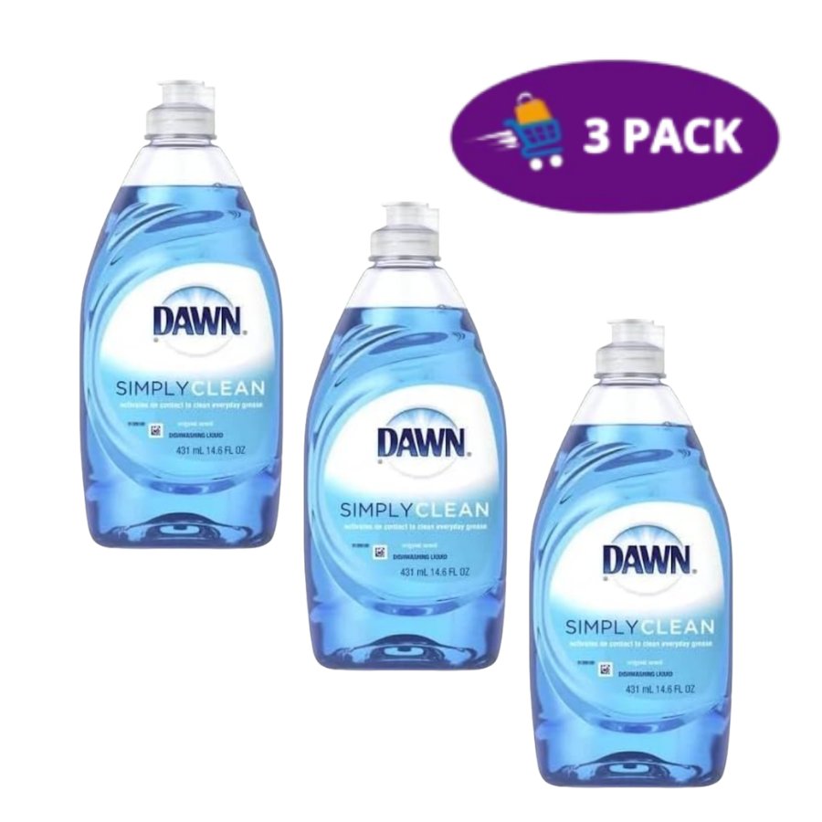 7823 Dawn Lavatrastes Liquido Simply Clean (431ml) 3 x $6.00 - Imagen 1