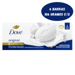 Dove Original 1/4 crema hidratante barra ( 6 Barras -106g) $10.00