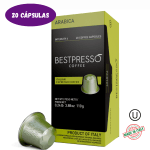 Bestpresso Coffee Arabica Italian Expresso Coffee intensidad 6 (20 Cápsulas) $10.00