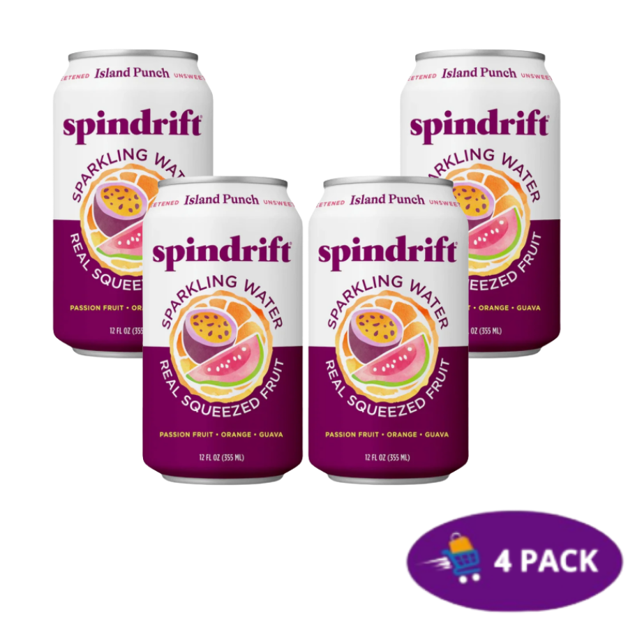 2466 Soda Spindrift Island Punch Flavoured Sparkling Water(12 fl oz) 4x$5.00 - Imagen 1