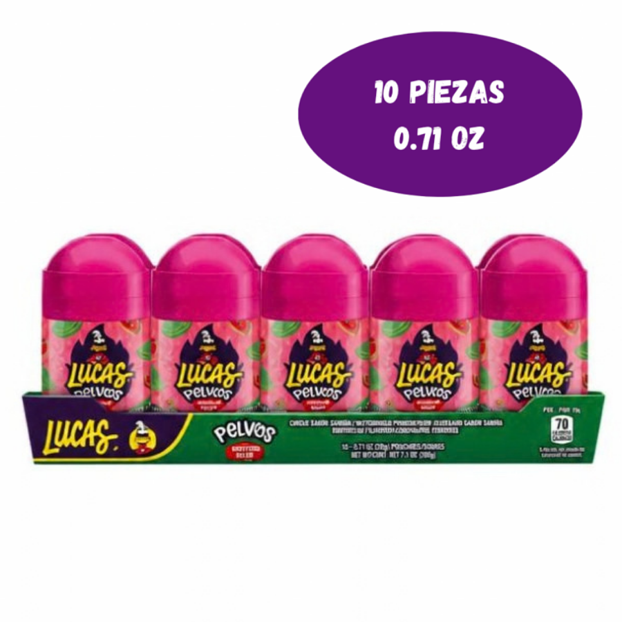 4223 Lucas Baby Polvo Sabor Sandia (10 Pack) - Imagen 1