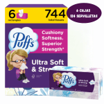 Pañuelos Faciales Puffs ultra soft & Strong Facial (124 Piezas) 6x$19.00