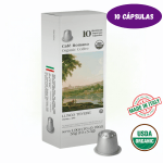 Cápsulas de café expreso orgánico USDA Café Romano Lungo Tevere (10 Cápsulas) $5.50