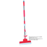 Escurridor doble rodillo cabezal 27cm con mango telescópico de acero inoxidable ajustable 93 a 125cm
