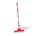 Escurridor doble rodillo cabezal 33cm con mango telescópico de acero inoxidable ajustable 93 a 125cm